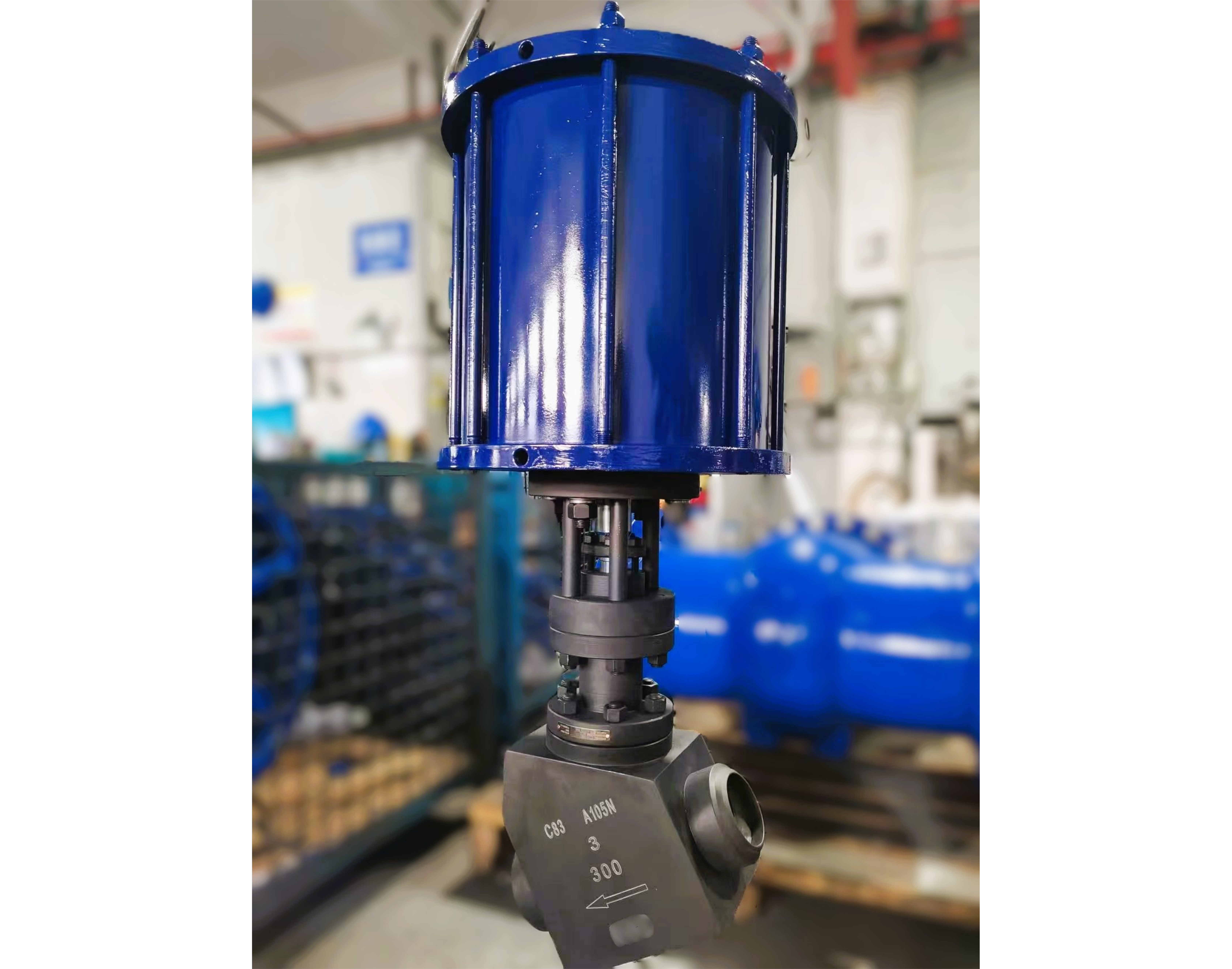 Pneumatic Y Type Bellow Sealed Globe Valve