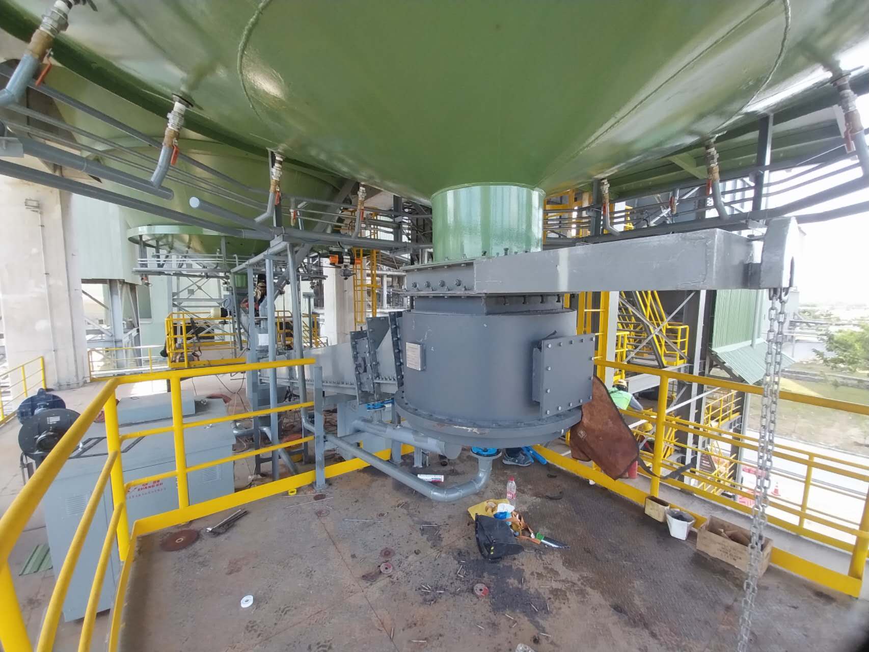 Rotary Gate and Flow Control Gate Valves Installed at the Site