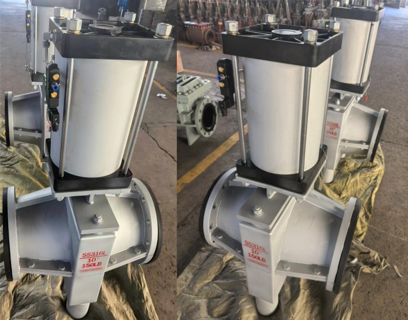 Pneumatic SS316L Pinch Valves