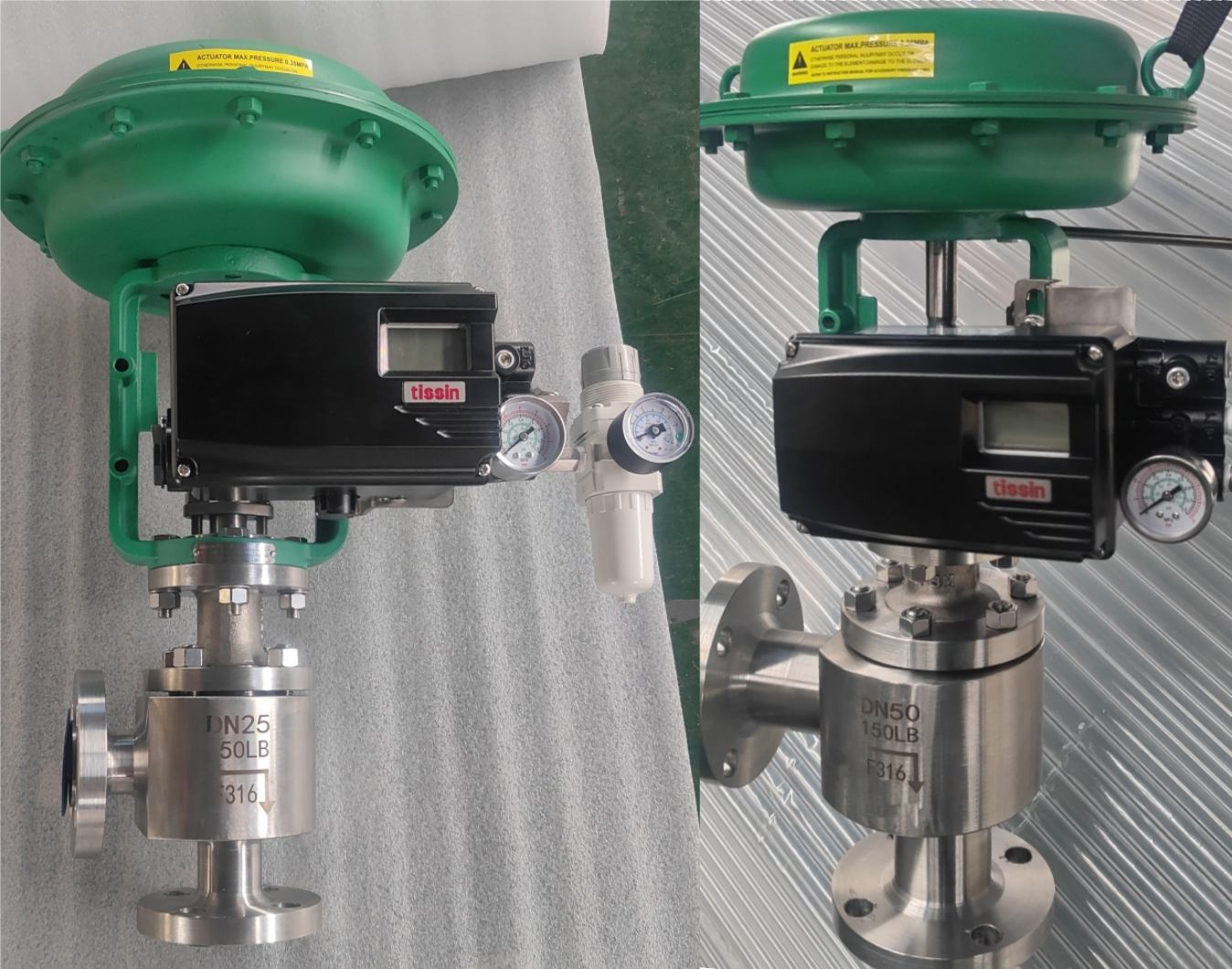 Angle Type Globe Control Valves