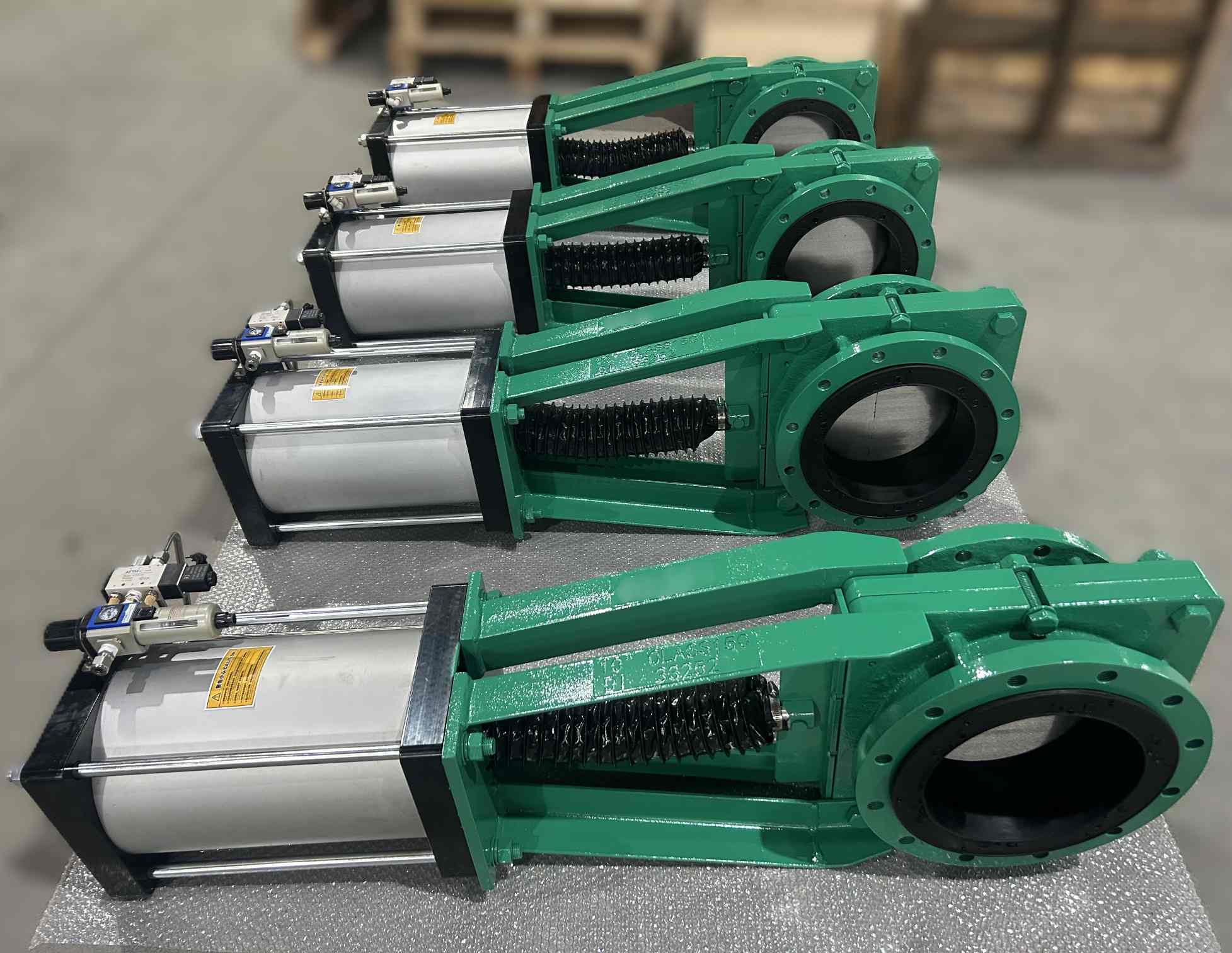 Pneumatic Slurry Knife Gate Valves