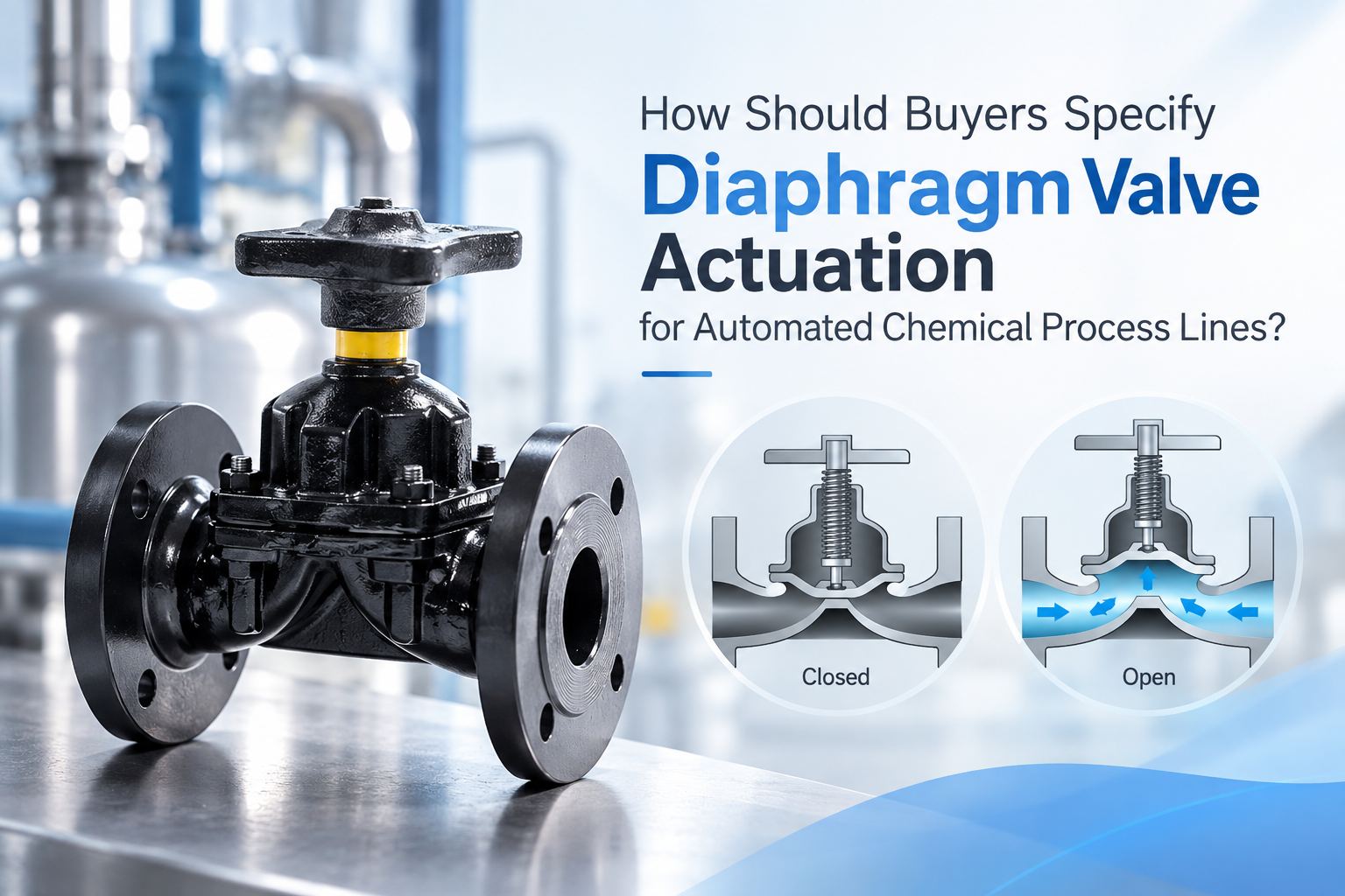 How Should Buyers Specify Diaphragm Valve Actuation for Automated Chemical Process Lines? How Should Buyers Specify Diaphragm Valve Actuation for Automated Chemical Process Lines?
