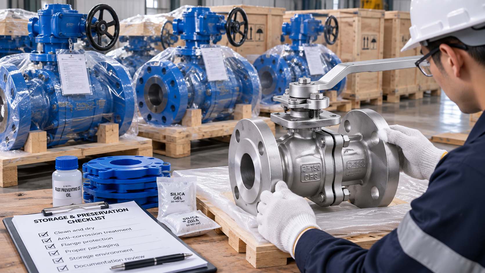 How Should Buyers Verify Flanged Ball Valve Storage and Preservation Before Installation?
