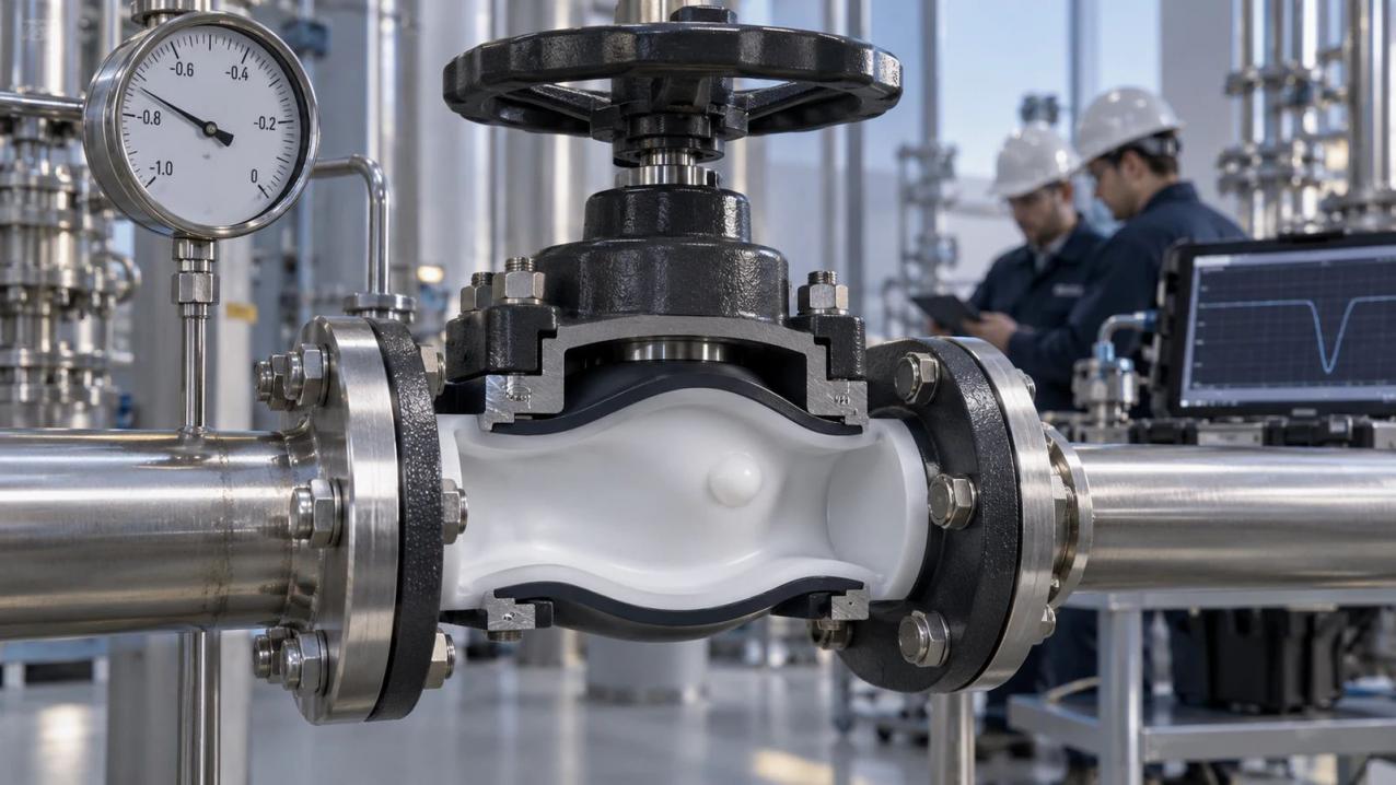 Miwival official chemical industry application image showing a petrochemical processing site